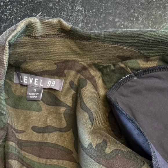 Level 99 SMALL Camouflage Blazer Linen Blend - Picture 5 of 9